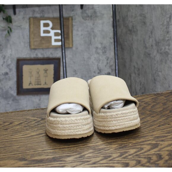 NWT MIA Womens Freyja Slip-On Wedge Sandals GS1571409 Sand Brown 7.5M - Picture 8 of 11